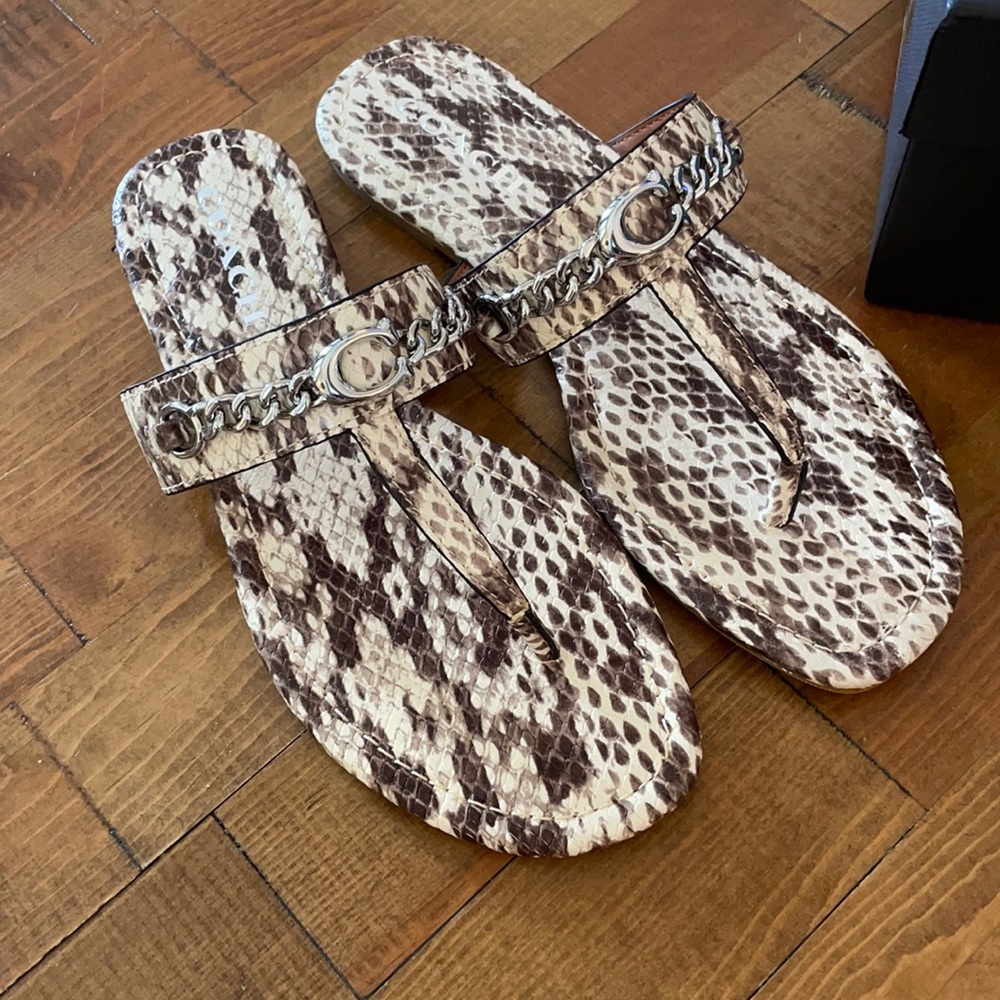 Coach Jacklyn Snakeskin Sandal - Picture 2 of 8